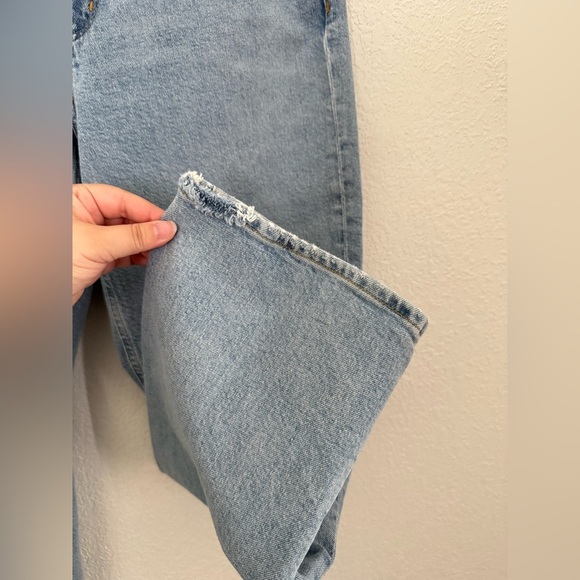 AGOLDE High Rise Stovetop Straight Leg Jeans in Destination Light Wash Size 29 - Picture 10 of 15